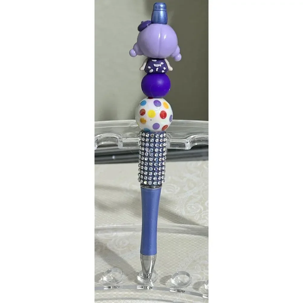 Custom Pen Purple Mini Kawaii AMLLS VuuYoo Doll Beaded Acrylic Handmade